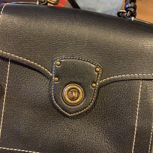 Like New! Lauren Ralph Lauren Black Leather Handbag - Picture 8 of 8